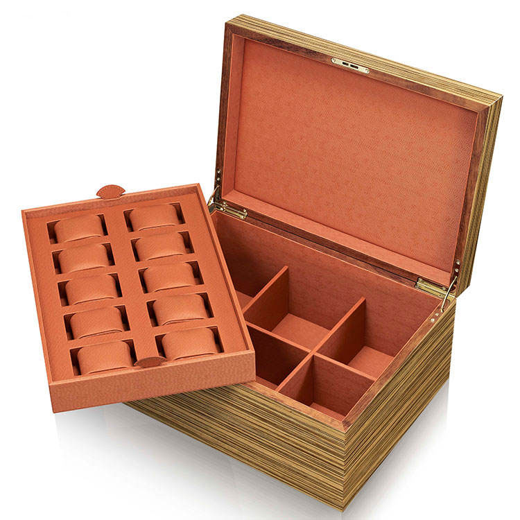 cajas de reloj de madera personalizadas
