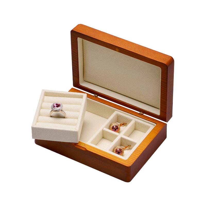 earrings wooden jewelry box