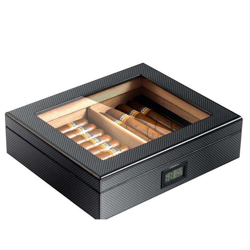 carbon cigar humidor cabinet