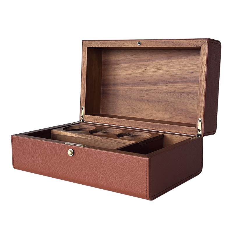 wood flatware storage box	