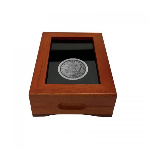 wooden coin box	