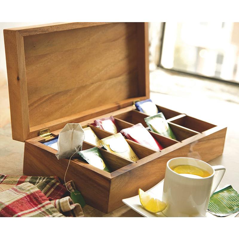 wooden tea box	