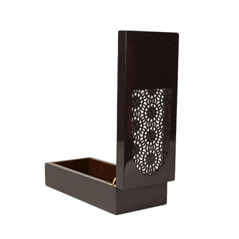 Paquete de caja de perfume personalizado Caja de regalo de madera tallada de lujo