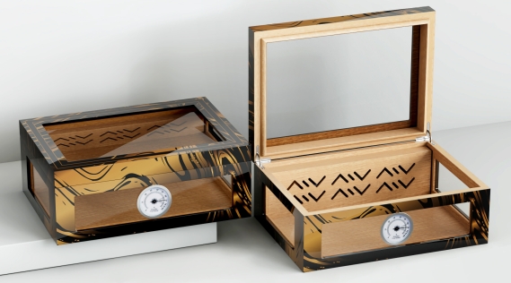 Wooden Cigar Humidor Box